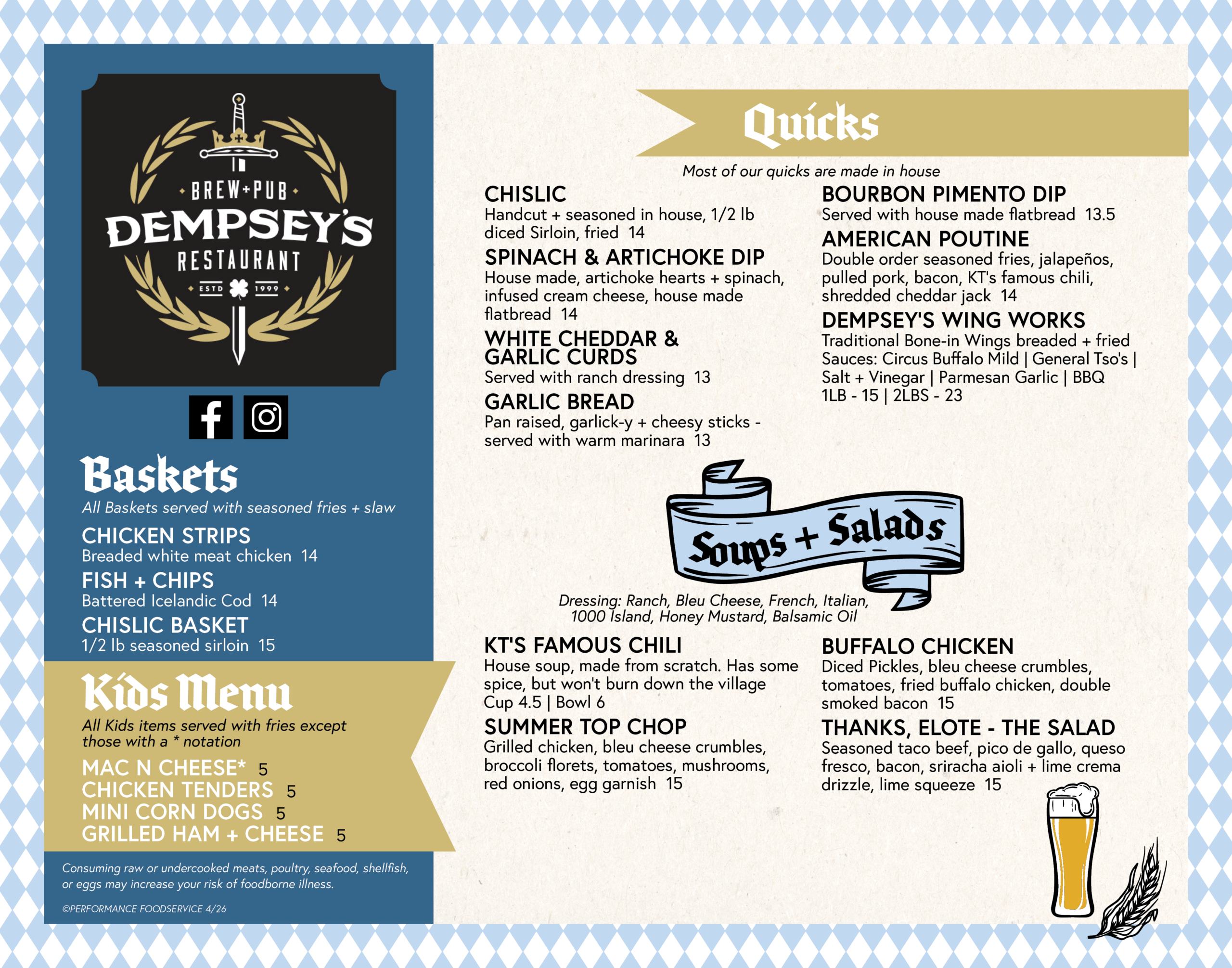 Dempsey’s Main 3-26 – front